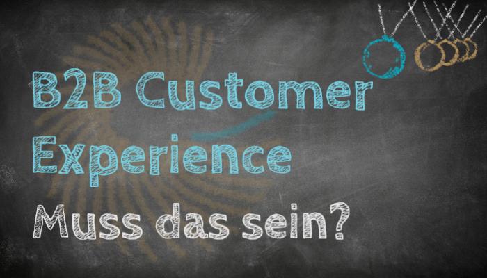B2B Customer Experience - muss das sein? Titelbild